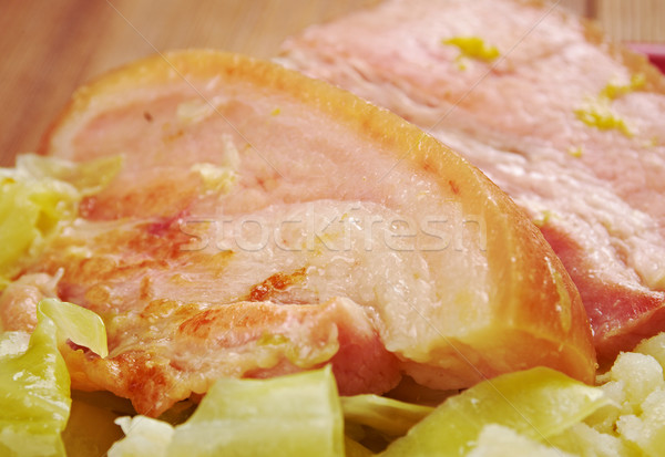 Bacon repolho prato tradicionalmente Irlanda de volta Foto stock © fanfo