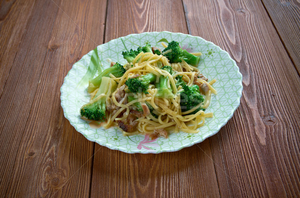 Knapperig broccoli salade kip lunch Stockfoto © fanfo