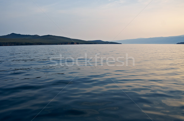 Mai mult insulă lac siberia Rusia apă Imagine de stoc © fanfo