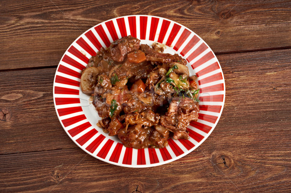 Beef bourguigno Stock photo © fanfo