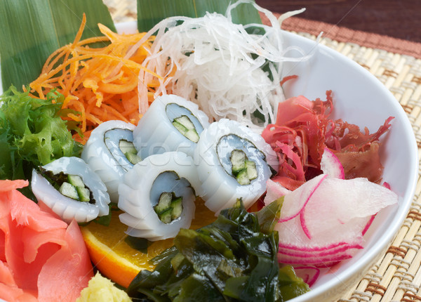 サラダ 海藻 食品 プレート 皿 ストックフォト © fanfo