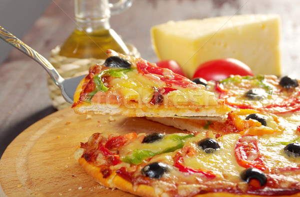 home pizza m paprika  Stock photo © fanfo