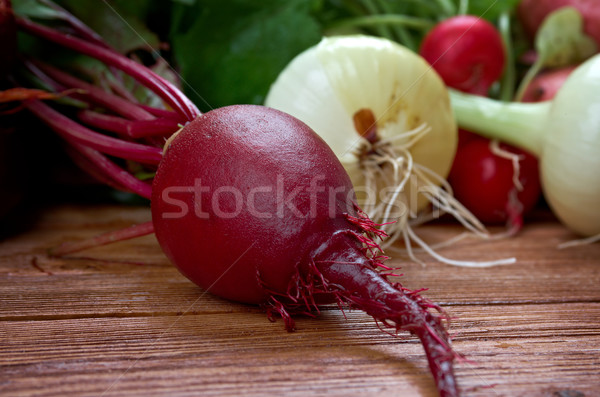 Fresh vegetable -  beets close up Stock photo © fanfo