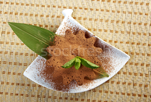  chocolate fudge brownie Stock photo © fanfo