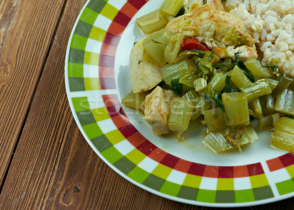 [[stock_photo]]: Céleri · ragoût · iranien · plat · légumes · repas