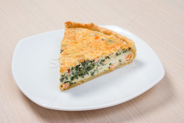  home pie with verdure and salmon Stock photo © fanfo