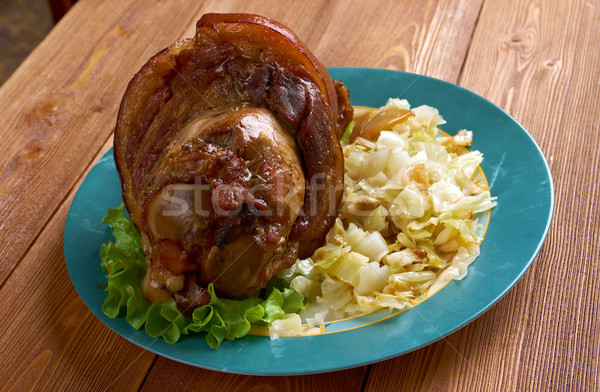 Bavarian  grilled knuckel of pork Stock photo © fanfo