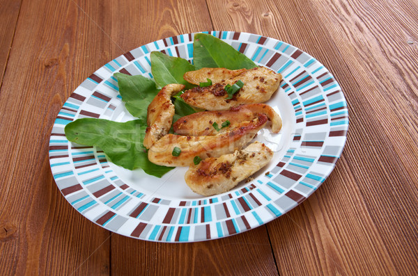 Tavuk kızartma mutfak malzemeler balsamik sirke karanfil sarımsak Stok fotoğraf © fanfo
