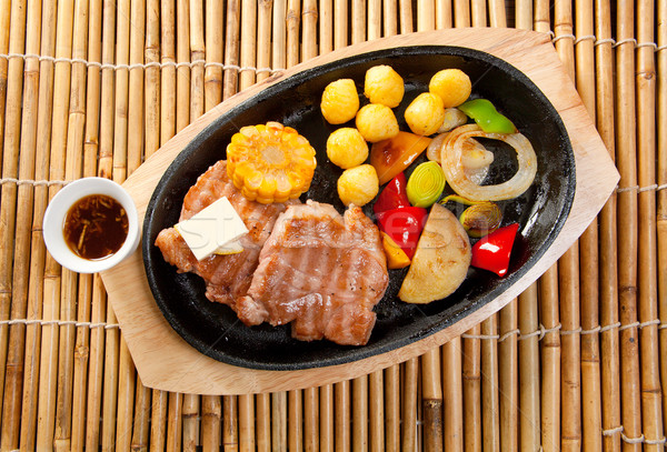Japanese marbled beef  Roast Stock photo © fanfo