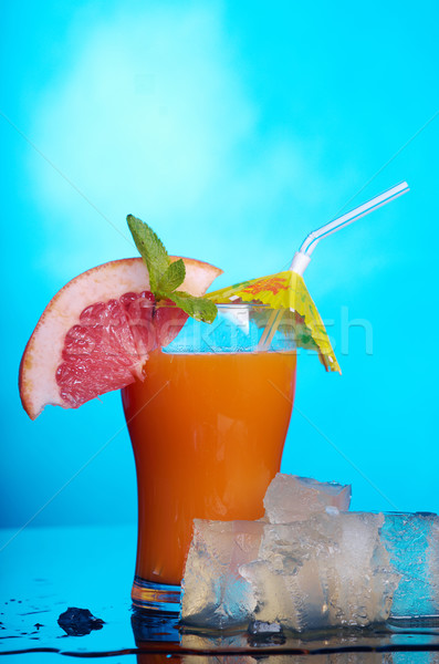 coctail drink with ice cubs Stock photo © fanfo