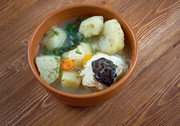 stew catfish with potato Stock photo © fanfo