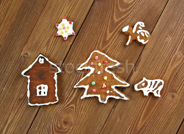 Mézeskalács orosz karácsony fából készült zárt pogány Stock fotó © fanfo