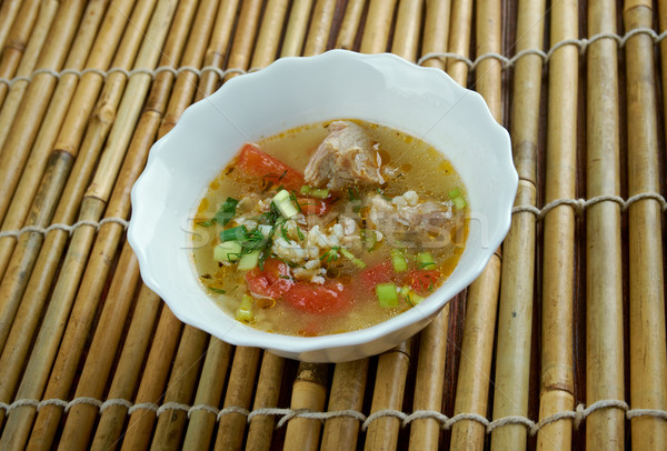 Boiled rice pork or mush Stock photo © fanfo