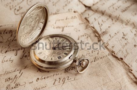 Old-time watch closeup Stock photo © fanfo