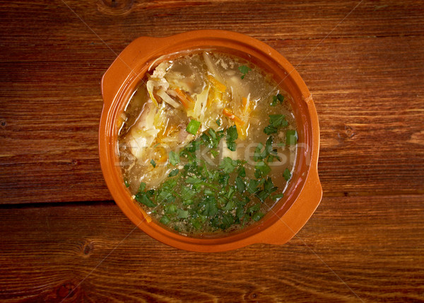 俄 酸菜 湯 白 捲心菜 食品 商業照片 © fanfo