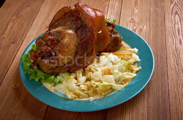 Bavarian  grilled knuckel of pork Stock photo © fanfo