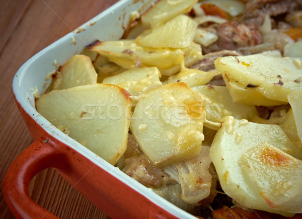 Foto stock: Prato · tradicionalmente · cordeiro · batatas · norte