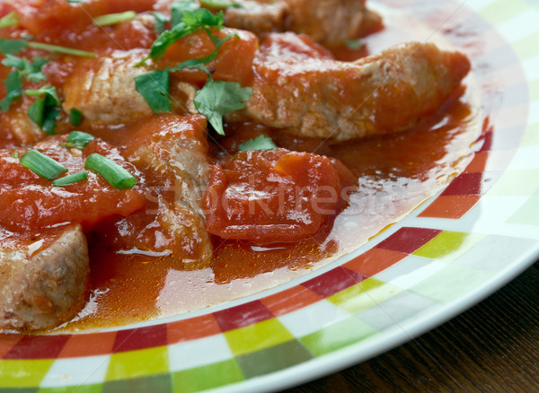 Mexican Grillades and Grits Stock photo © fanfo