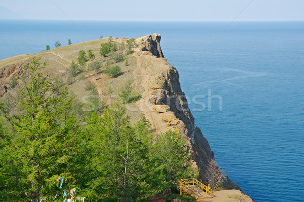 Costa ilha lago sibéria Rússia água Foto stock © fanfo