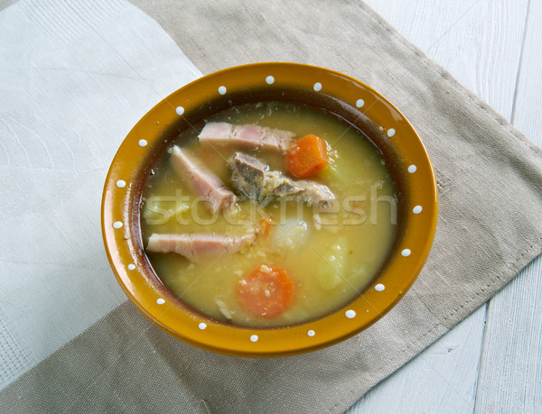 Foto stock: Holandés · sopa · tradicional · alimentos · comer · amarillo