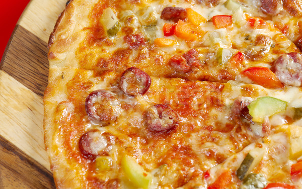Pizza polowanie włoski kuchnia studio restauracji Zdjęcia stock © fanfo