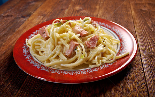 Spaghetti Carbonara  Stock photo © fanfo
