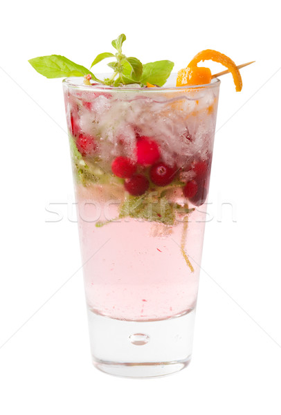 refreshing  cocktail with spearmint and berry Stock photo © fanfo