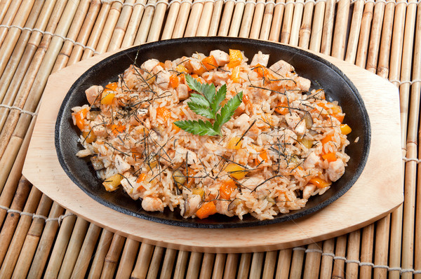 Chinese Food chińczyk kuchnia żywności miodu warzyw Zdjęcia stock © fanfo