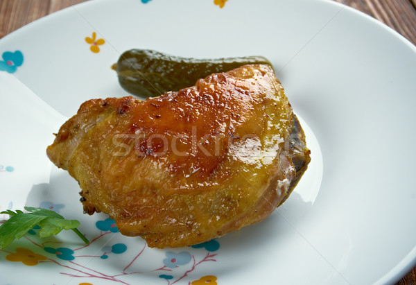 Foto d'archivio: Pollo · alimentare · ristorante · pranzo · vegetali