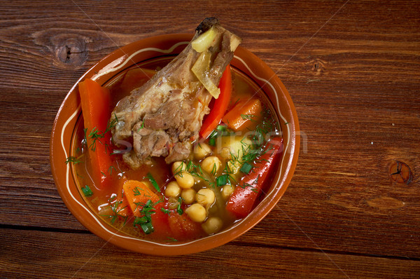 Tradicional sopa cozinha prato legumes cozinhar Foto stock © fanfo