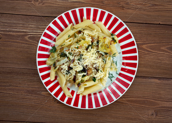 Mezze penne alla formaggella Stock photo © fanfo