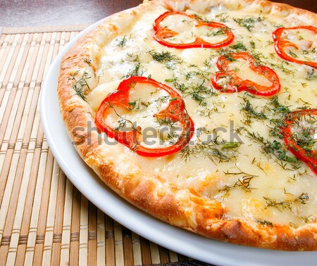 Fast food Pizza.Natural form foods.  Stock photo © fanfo