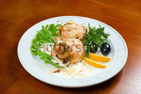Italian kitchen.meat loafs from salmon Stock photo © fanfo