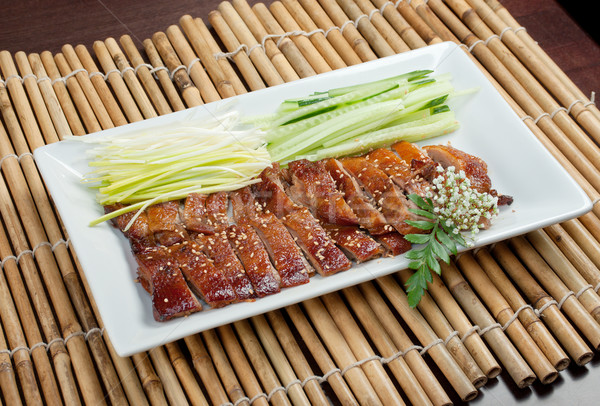 Raţă chinez stil superficial alimente Imagine de stoc © fanfo