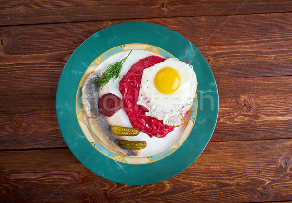 Culinair specialiteit noordelijk Duitsland bijzonder steden Stockfoto © fanfo