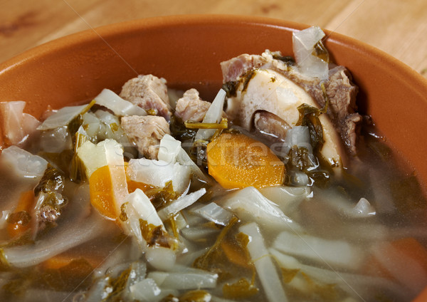 Chou soupe vert maison viande [[stock_photo]] © fanfo