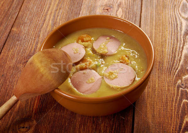 Erwtensoep pea soup - Stock photo © fanfo