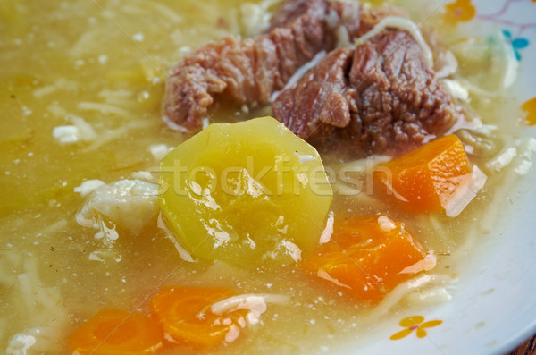 zuppa con carne di manzo Stock photo © fanfo