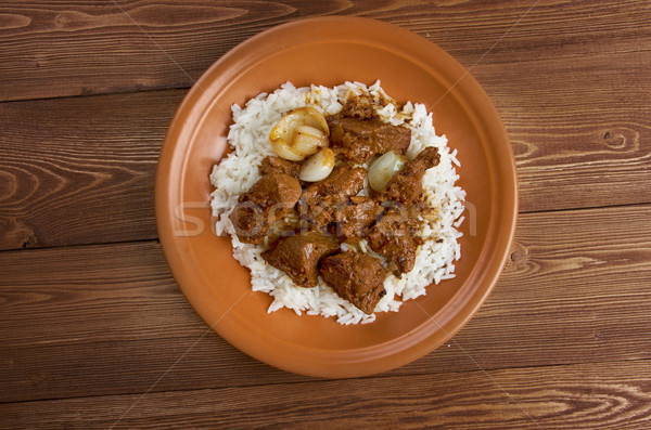 Moroccan Lamb Tagine Stock photo © fanfo