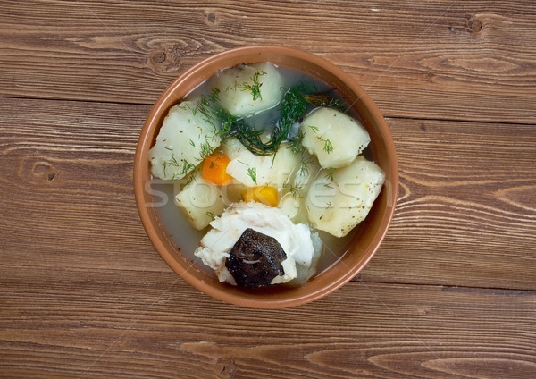stew catfish with potato Stock photo © fanfo