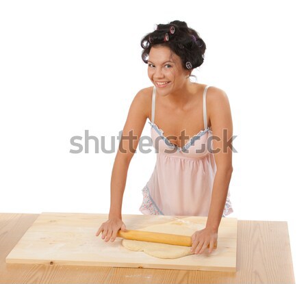 Housewife with vegetables . Stock photo © fanfo