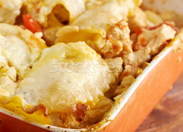 Chicken and Pumpkin Lasagna Stock photo © fanfo