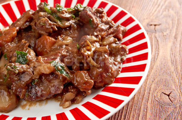 Beef bourguigno Stock photo © fanfo