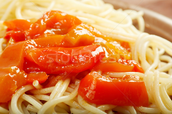  Close up spaghetti  Stock photo © fanfo