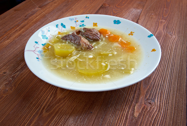 zuppa con carne di manzo Stock photo © fanfo