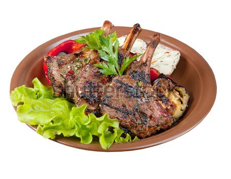 Grilled beef  - steak isolated  Stock photo © fanfo