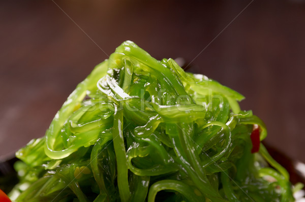 ストックフォト: サラダ · 海藻 · 野菜 · 緑 · ディナー