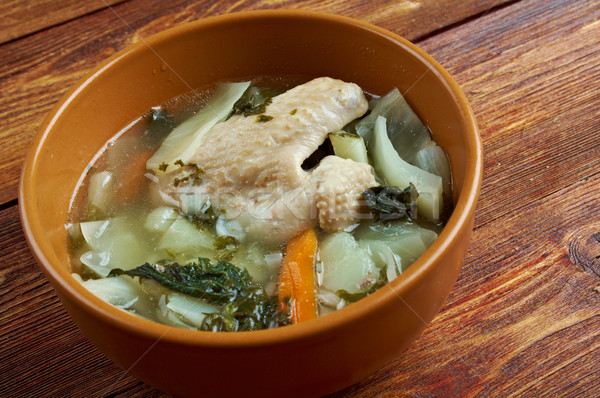 Chou soupe vert maison viande [[stock_photo]] © fanfo