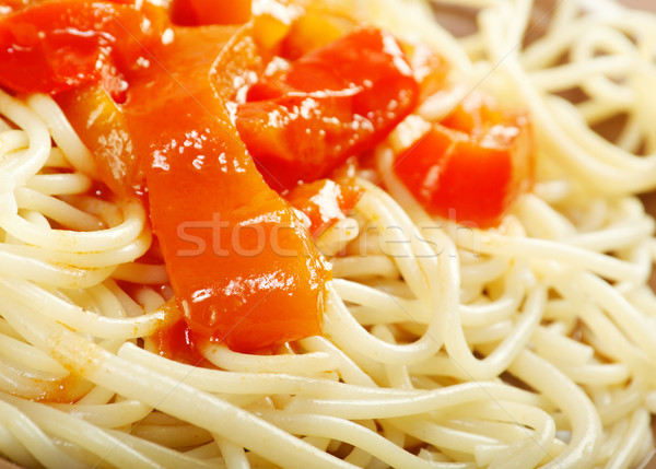  Close up spaghetti  Stock photo © fanfo