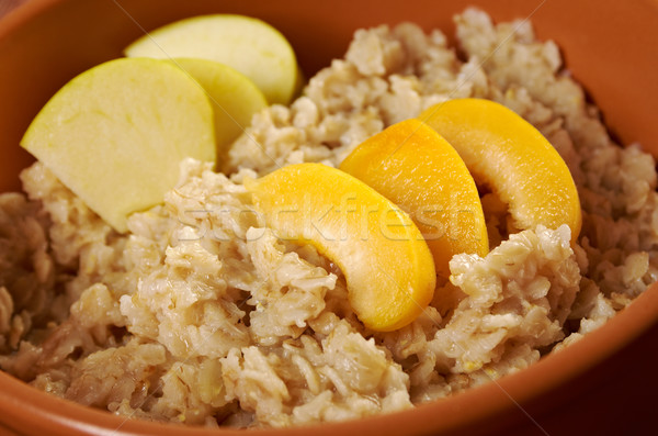 Oat porridge with  fruit Stock photo © fanfo